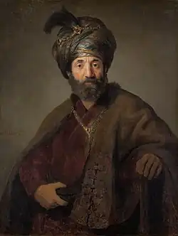 Portrait of a man in oriental attire.