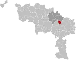 Location of Manage in Hainaut