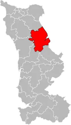 Location of Carentan-les-Marais