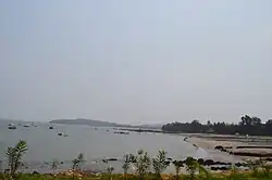 Mandwa beach as seen from the port