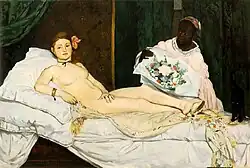 Laure (right) and Victorine Meurent (1844–1927) (left), who regularly worked for Édouard Manet