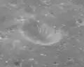 Oblique view of Manilius G, northeast of Manilius