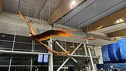 photo of large mythical bird sculpture