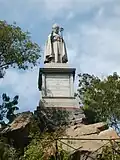 Monument of archbishop Manuel Vicuña Larrain.