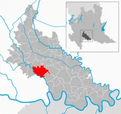 Location of Borghetto Lodigiano