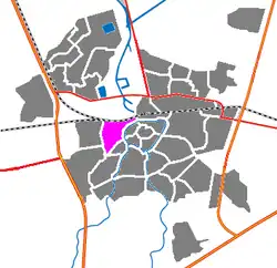 Tuinzigt on a map of Breda