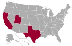 Location of teams in