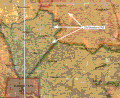 Large section of the 1850 J. C. Sidney "Map of Baltimore County," showing area from Baltimore City northeast to the Little Gunpowder River (Harford County line). Annotations illustrate the relationship of mid-nineteenth century Old Harford Road to present-day Harford, Old Harford, Satyr Hill, Cromwell Bridge, and Glen Arm Roads. With the exception of "Old Harford Road" label highlighted in white, road and place-name annotations are present-day. Close-up sections of the same map, arranged from southwest to northeast and with slightly different annotations, appear in the next three images.