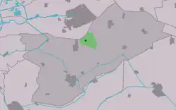 Location in Opsterland municipality