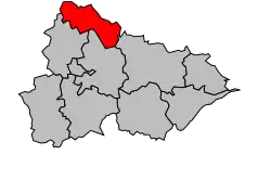 Location of the canton in the arrondissement of Lunéville