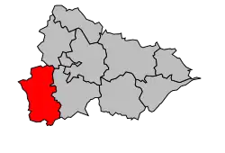 Location of the canton in the arrondissement of Lunéville