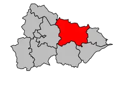 Location of the canton in the arrondissement of Lunéville