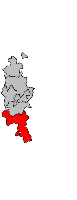 Location of the canton in the arrondissement of Toul