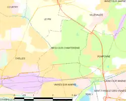 Location of Brou-sur-Chantereine