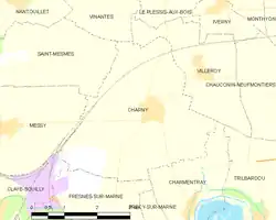 Location of Charny