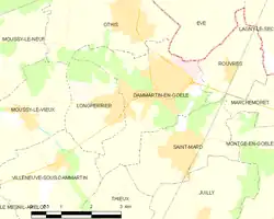 Location of Dammartin-en-Goële