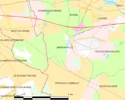 Location of Émerainville