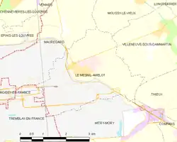 Location of Le Mesnil-Amelot