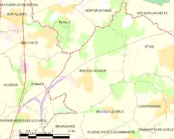 Location of Moussy-le-Neuf