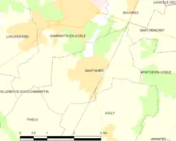 Location of Saint-Mard