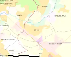 Location of Servon