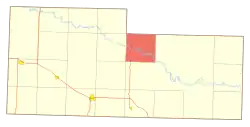 Location of Chandler Township, North Dakota