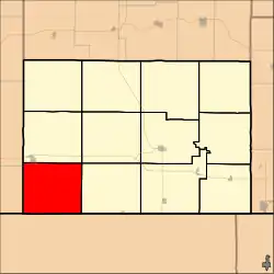 Location in Chautauqua County