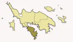 Map of Culebra highlighting Playa Sardinas II
