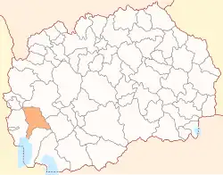 Location of Debarca Municipality