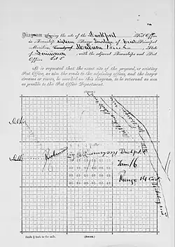 Location of Duckport, Louisiana in 1869