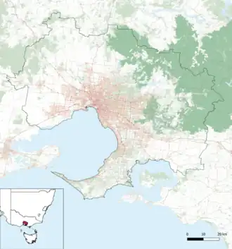 Three Bridges is located in metro Melbourne