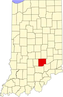 Bartholomew County map