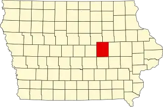 Tama County map