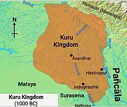 Location of Kingdom of Kuru