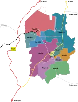 Map of Lashio