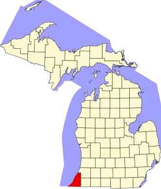 Berrien County map