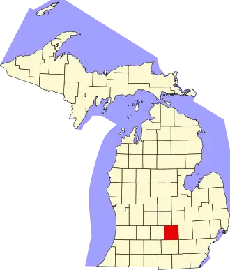 Ingham County map