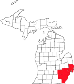 Metro Detroit lies within southeast Michigan.