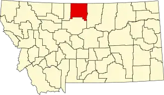 Hill County map
