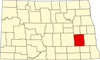 Barnes County map