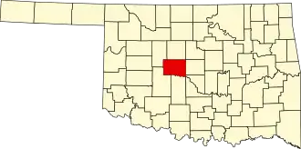 Canadian County map