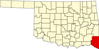 McCurtain County map