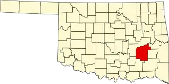 Pittsburg County map