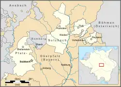 Location of Palatinate-Sulzbach