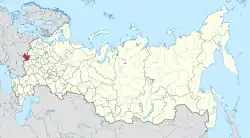 Location of Bryansk Oblast