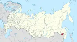 Location of Jewish Autonomous Oblast