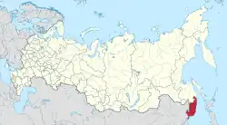 Location of Primorsky Krai
