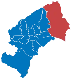 Sesvete district within Zagreb