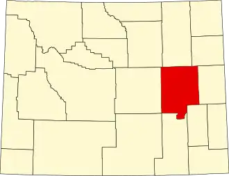 Converse County map