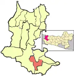 Location in Brebes Regency